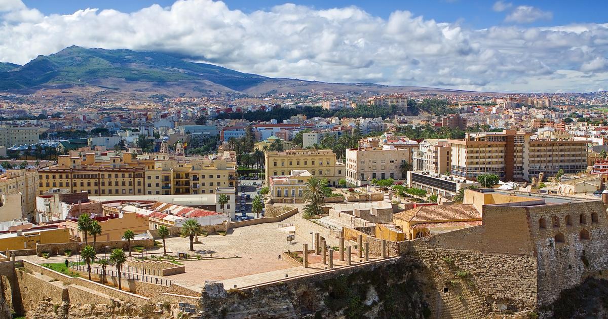 Vista aérea de Melilla.