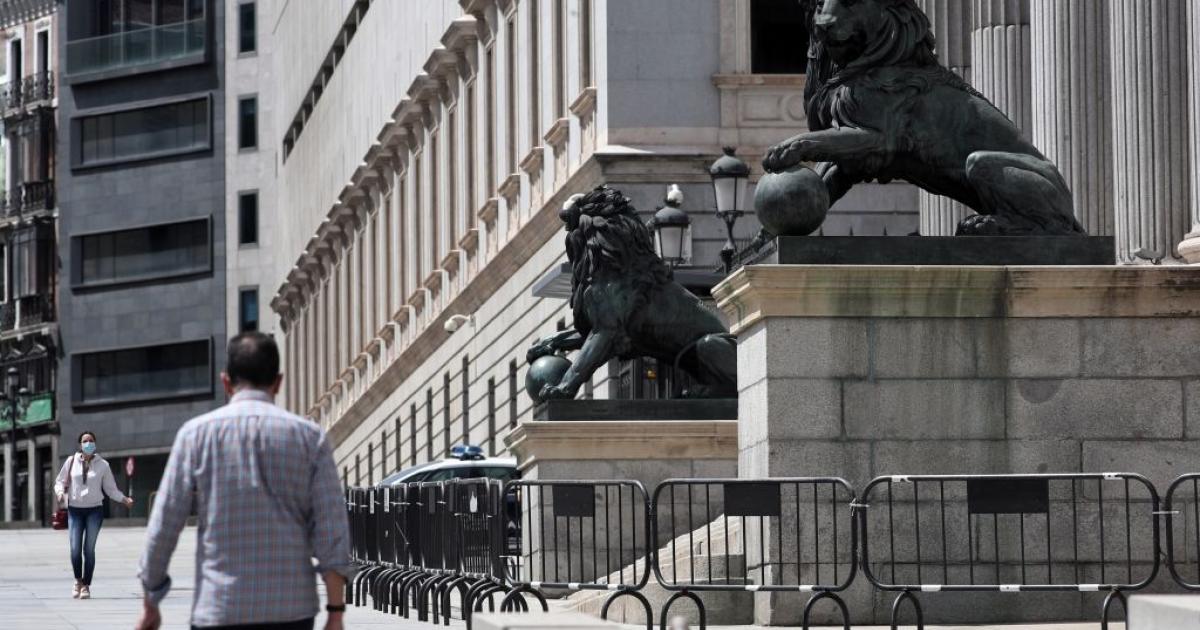 Fachada del Congreso de los Diputados.