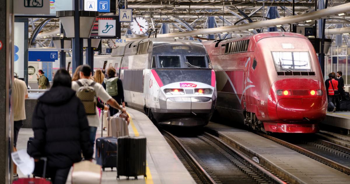 Imagen de archivo de una estación de tren en Bruselas (Bélgica).