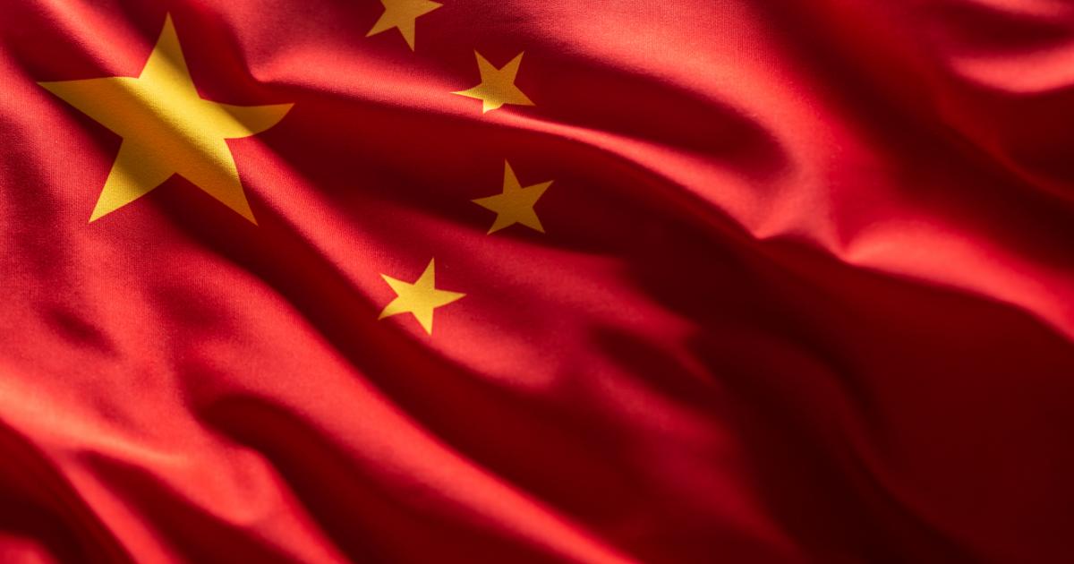 La bandera de China