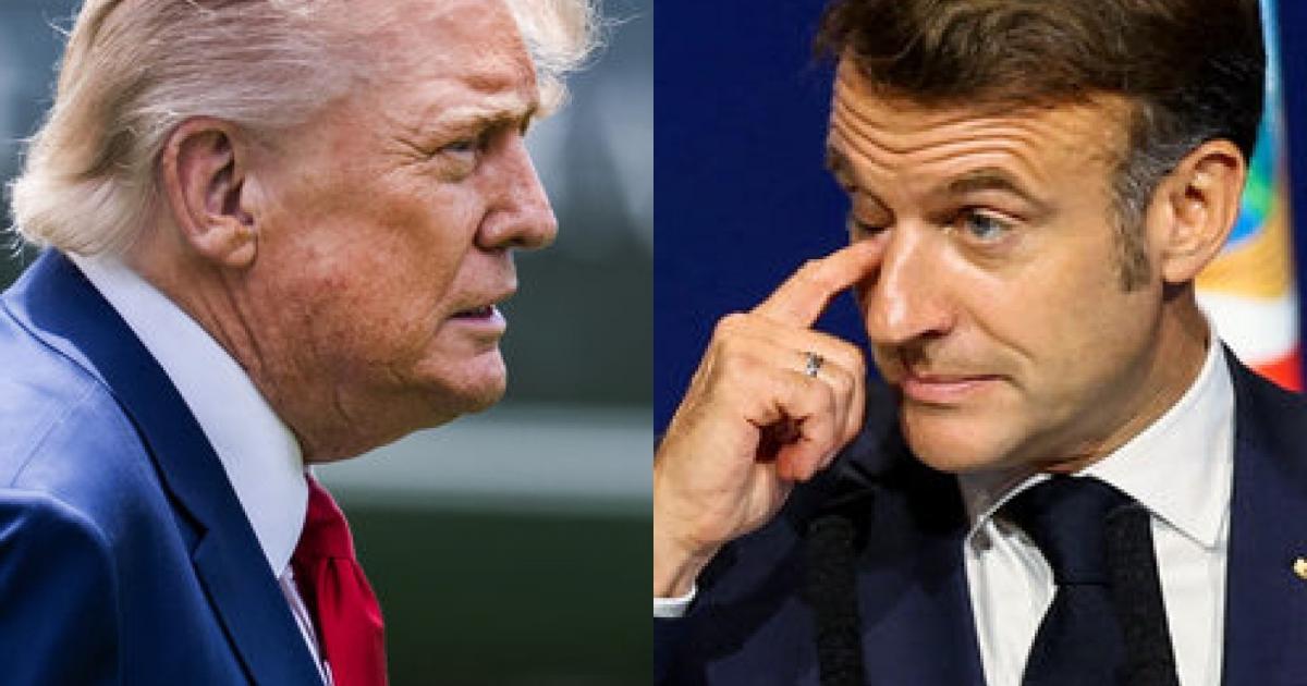 El presidente de EEUU, Donald Trump, y su homólogo galo, Emmanuel Macron; en sendas imágenes de archivo.