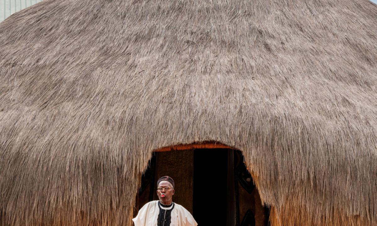 Cabaña tradiconal en  Lamido Palace, Ngaounder, Camerún.