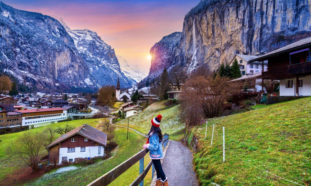 Lauterbrunnen, en Suiza.