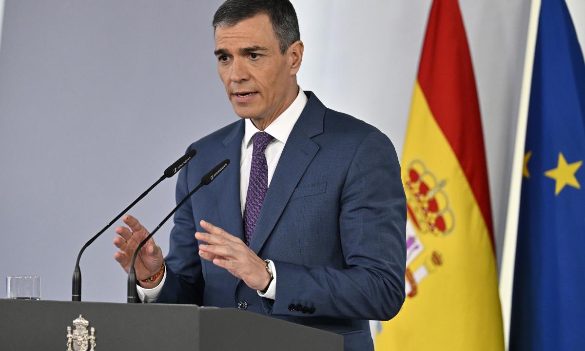 Pocas veces ha hablado 'The Telegraph' sobre Pedro Sánchez como lo ha hecho  tras el apagón en España