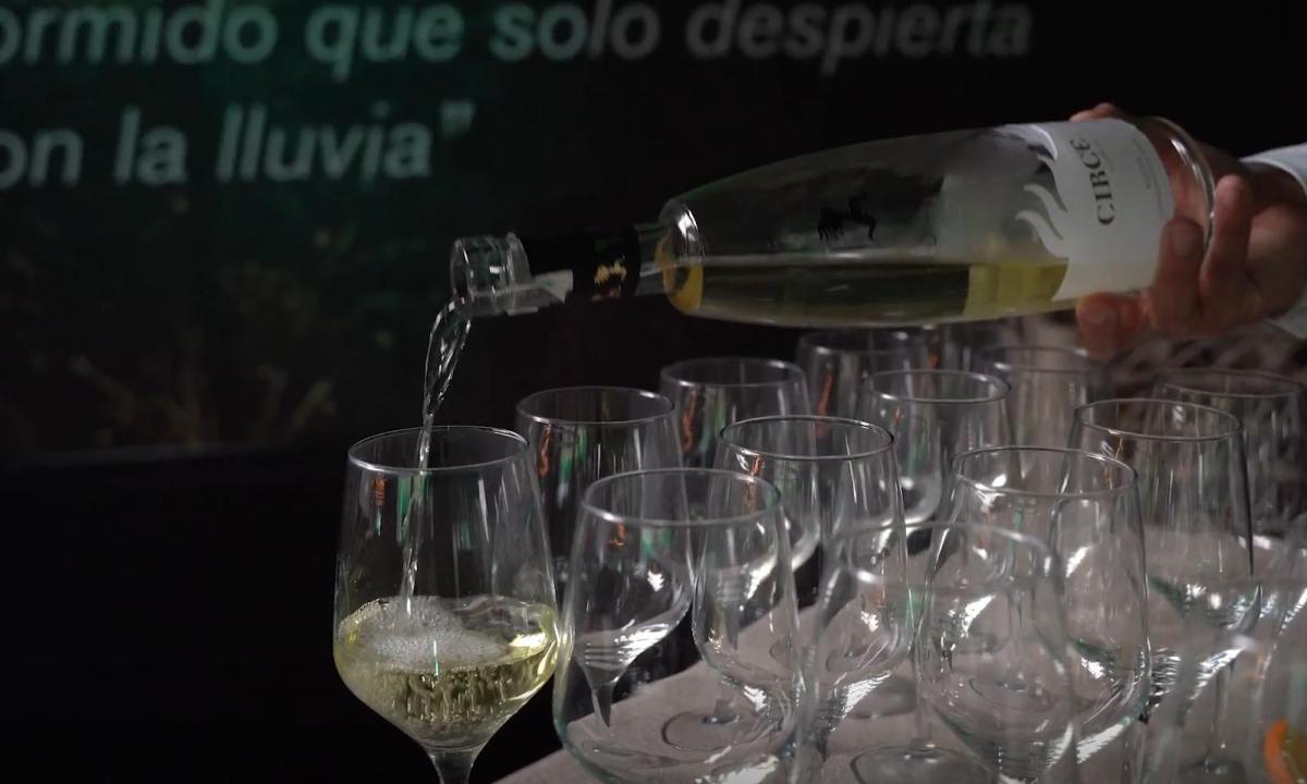 Los invitados fueron recibidos con una copa de vino fresquita de Circe Verdejo, patrocinador del evento