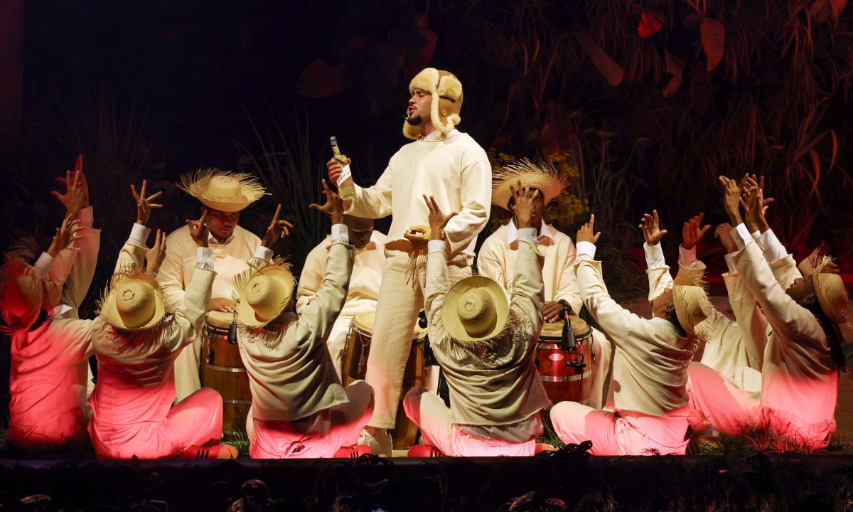 Una de las actuaciones de Bad Bunny en Puerto Rico.