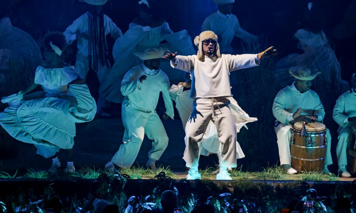 Una de las actuaciones de Bad Bunny en Puerto Rico.