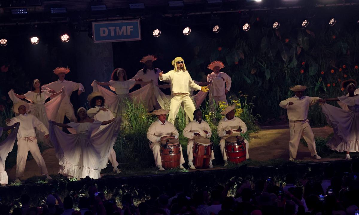 Una de las actuaciones de Bad Bunny en Puerto Rico.