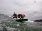 La playa de Pacífica acogió el Campeonato del Mundo de Surf para perros