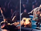 Madonna sufre una caída durante un concierto y lo apaña como la diva que es