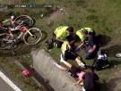 Vingegaard sufre rotura de clavícula y de varias costillas tras una durísima caída múltiple en la Vuelta al País Vasco