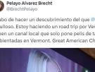 Está de viaje en Vermont y muestra lo que encuentra en la televisión: responde hasta Peli de Tarde