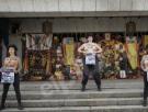 Activistas de Femen protestan frente a la tumba de Franco por el 20N