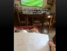 Hace un bingo para adivinar todo lo que va a decir su novio durante un partido de fútbol: pleno total