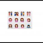 Los nuevos iconos gays para iOS6, al lado del de la familia heterosexual.