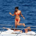 Irina y Cristiano Ronaldo, en compañía del hijo de éste, y otros amigos y familiares, están disfrutando del mar en sus vacaciones.