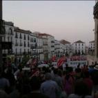 J Porras:Manifestación en Cáceres