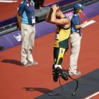En el pasado Mundial de Atletismo de Daegu (Corea del Sur) de 2011, la selección sudafricana consiguió la medalla de plata, en la cual estaba también Pistorius, que compitió en las semifinales, pero no en la final, aunque recibió su metal.