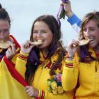 Támara Echegoyen, Sofía Toro y Ángela Pumariega consiguieron el tercer oro para España en Match Race-Elliott 6m de vela.