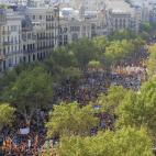 La ANC ha pronosticado una marcha multitudinaria porque esta vez los independentistas concentrarán todas sus fuerzas en Barcelona, y hasta allí se han desplazado más de mil autocares desde diferentes puntos de Cataluña.
