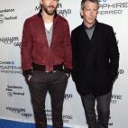 Junto al actor Ben Mendelsohn en Sundance.