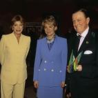 Con el barón y la baronesa Thyssen.