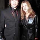 Junto a Brad Pitt, en el año 2000