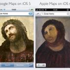 Montaje del Cristo de Borja para explicar su visión de los mapas de Apple