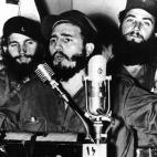 Fidel Castro al anunciar que la revolución cubana ha vencido al Gobierno