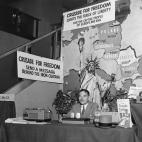 Thomas Dewey (1902 - 1971) Governor of the State of New York broadcasting over the 'Crusade of Freedom' radio. Dewey was the presidential candidate of the Republican Party in the elections of 1944 and 1948. (Photo by Keystone/Getty Images)