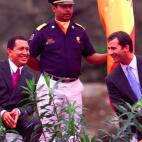 En 1999, con el príncipe Felipe en una visita a Panamá
