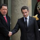 En 2007, al lado del expresidente francés, Nicolas Sarkozy, en el Elíseo