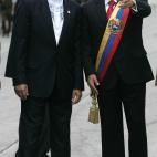 En 2009, con el presidente ecuatoriano, Rafael Correa