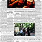 La imagen de los mineros de noche es portada del New York Times, que titula: "España planea duras medidas de austeridad en medio de las protestas".