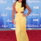 La cantante Pia Toscano en la gala final de American Idol 2012, en mayo en Los Angeles.
