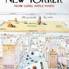 Recrearon una portada de The New Yorker para reírse de los fallos de los mapas de Apple.