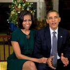 El presidente de EE UU y su esposa Michelle felicitan la Navidad en la cuenta de Twitter de Barack.