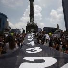 Las manifestaciones se han concentrado en el Ángel de la Independencia de la Ciudad de México