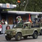 La Brigada Paracaidista durante el desfile de las Fuerzas Armadas. 
