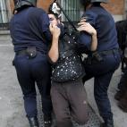 Un manifestante es detenido