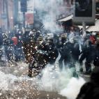 Protestas y enfrentamientos durante la marcha por las pensiones en París