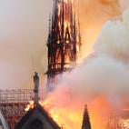 Incendio en la Catedral de Notre Dame de Par&iacute;s.