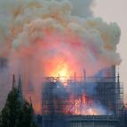 Incendio en la Catedral de Notre Dame de Par&iacute;s.
