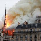 Incendio en la catedral de Notre Dame de Par&iacute;s.