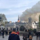 Incendio en la catedral de Notre Dame de Par&iacute;s.