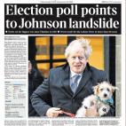 "Los sondeos electores dan una mayor&iacute;a aplastante a Johnson"