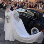 El día de su boda, celebrada en Mairena del Alcor (Sevilla) el 6 de noviembre de 2015.