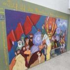 Los murales de esta escuela bonaerense sigue recordando la historia del pueblo armenio.
