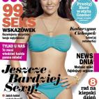 La actriz polaca Katarzyna Cichopek casi parece estar hecha de plástico en esta portada de Cosmopolitan Poland.