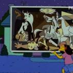 Otto Mann, el conductor del autob&uacute;s del colegio al que van Bart y Lisa, roba el cuadro de Pablo Picasso en plena ola de saqueos en Springfield.